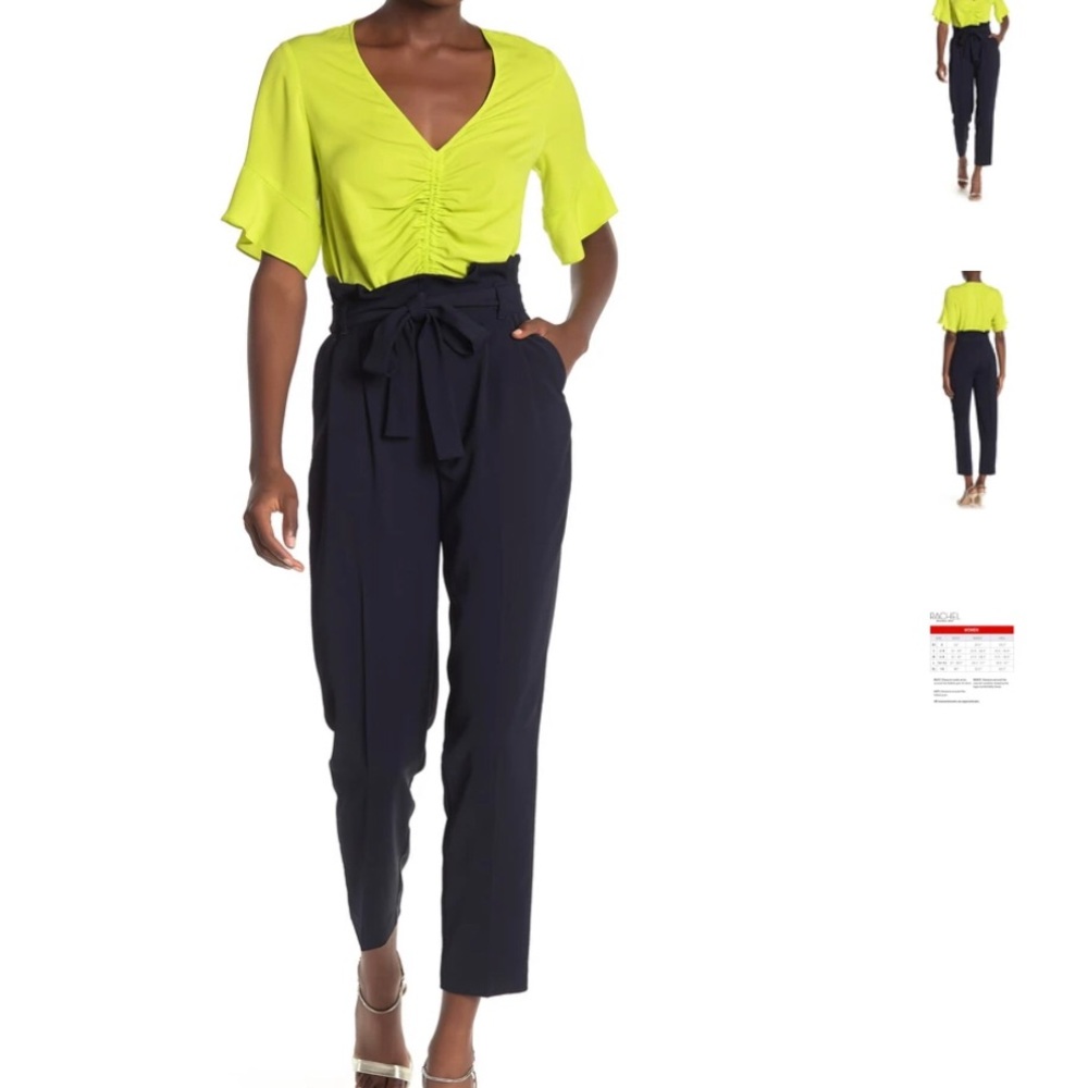Rachel Roy trousers navy blue NWT